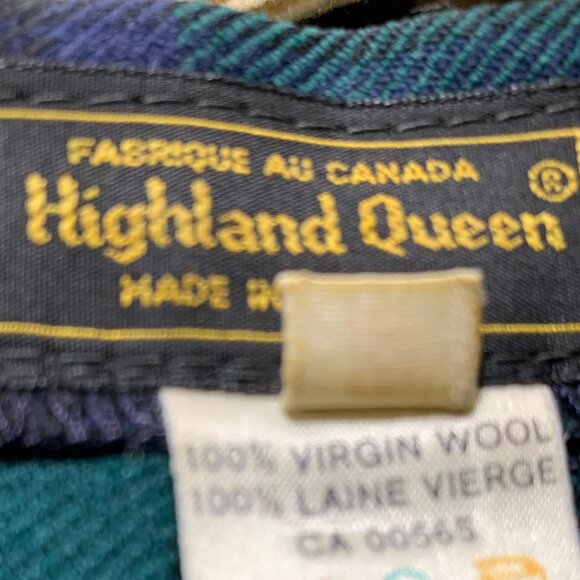 VINTAGE HIGHLAND QUEEN WOOL PLEATED KILT SKIRTS SIZE 14 - Picture 7 of 7